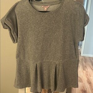 Juicy Couture Heather Gray Women's Short Sleeve Top